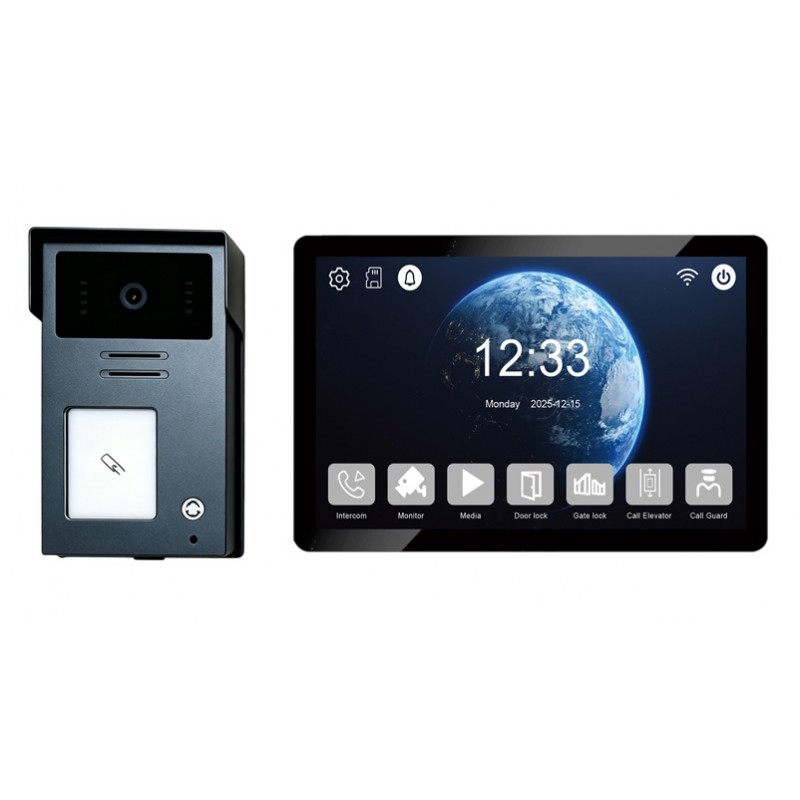 CM-910 Θυροτηλεόραση 2 καλωδίων, 10.1" IPS GLASS Touch screen (55310)